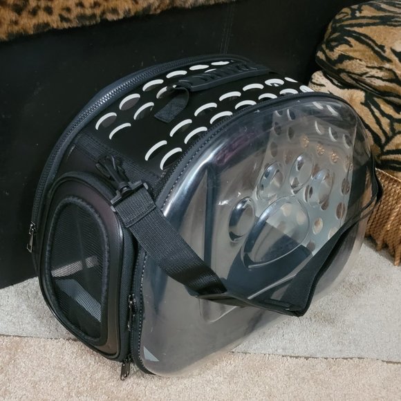 Pet Carrier Dog or Cat Black New! 	16.53"L x 11"W x 12.59"H - Picture 6 of 7